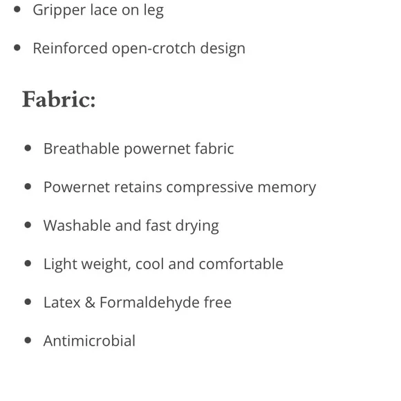 Design Veronique Non Zippered TRAM Flap Girdle #1450 Latex Formaldehyde Free Med - Picture 2 of 6